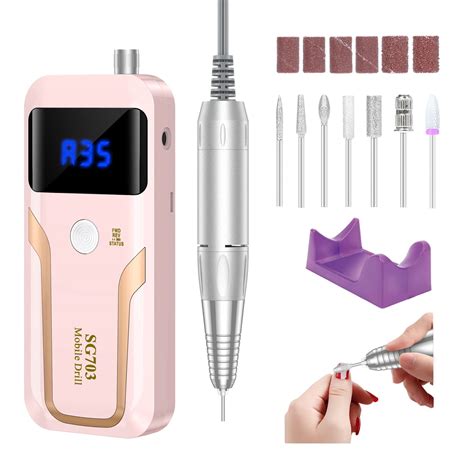 nail drill machine portable|best rechargeable nail drill.